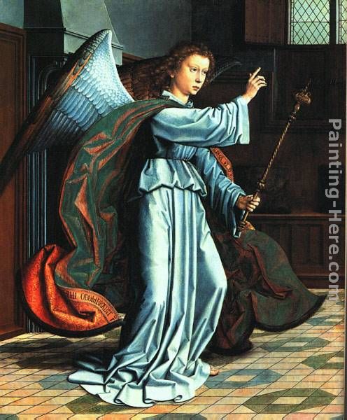 The Annunciation painting - Gerard David The Annunciation art painting